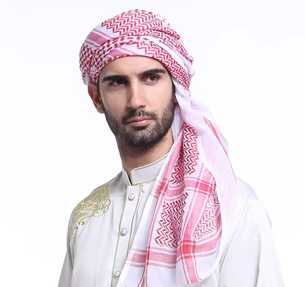 Islamic Men Plaid Hat Head Scarf Turban Muslim Hijabs Dubai,Arabic Ramadan 140*140 CM Prayer Hats 100% Cotton Shemagh/yashmagh