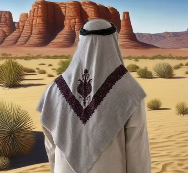Men's Embroidered Shemagh Islamic Turban Arab Muslim Desert Keffiyeh Scarf Yashmagh Shawl Plain Cotton Lace Hijab Yemeni