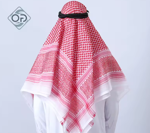 Lightweight Breathable Cotton Arab Shemagh Hijab Comfortable Muslim Genderless Four Seasons Prayer Headscarf